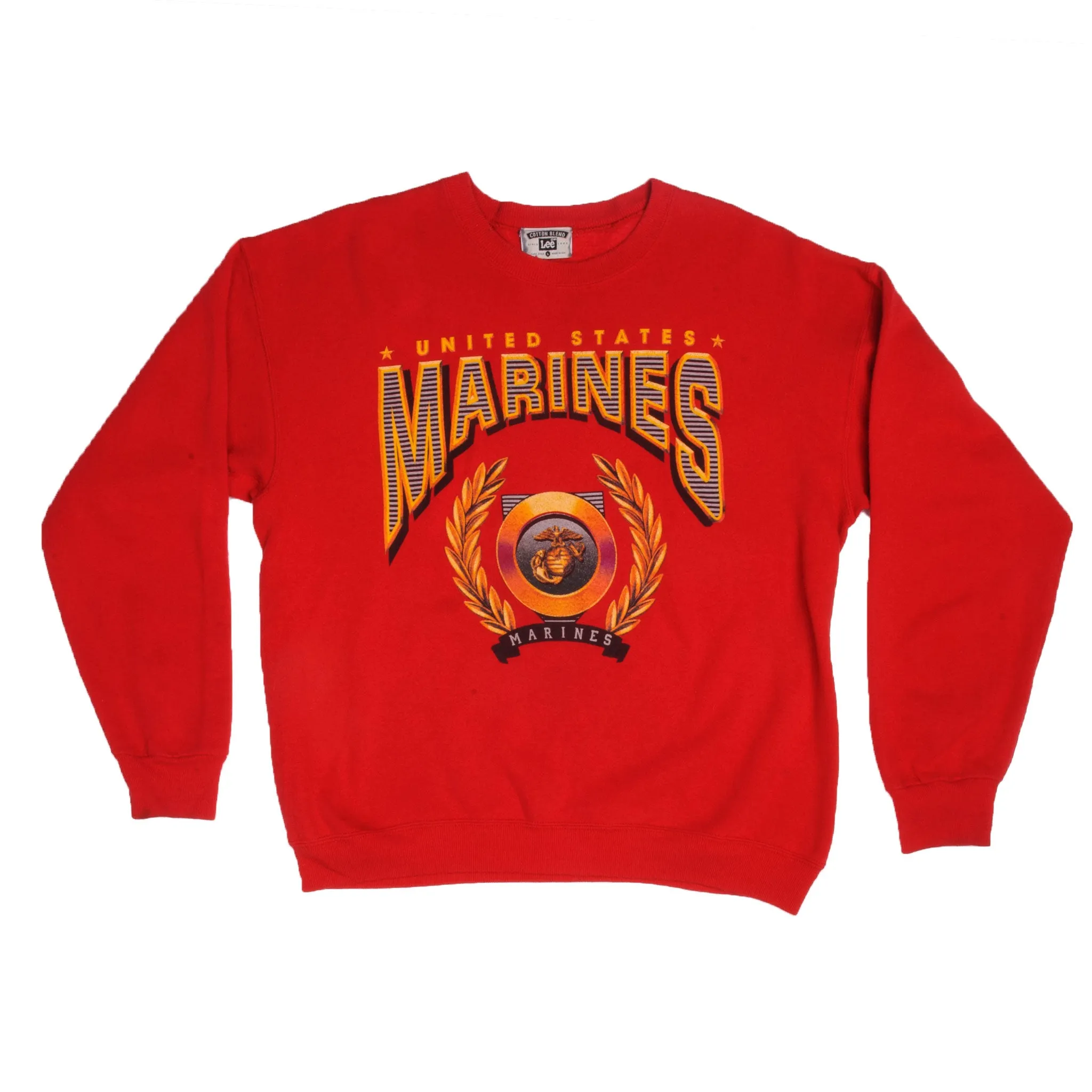 VINTAGE UNITED STATES MARINES SWEATSHIRT SIZE LARGE 1990S MADE IN USA