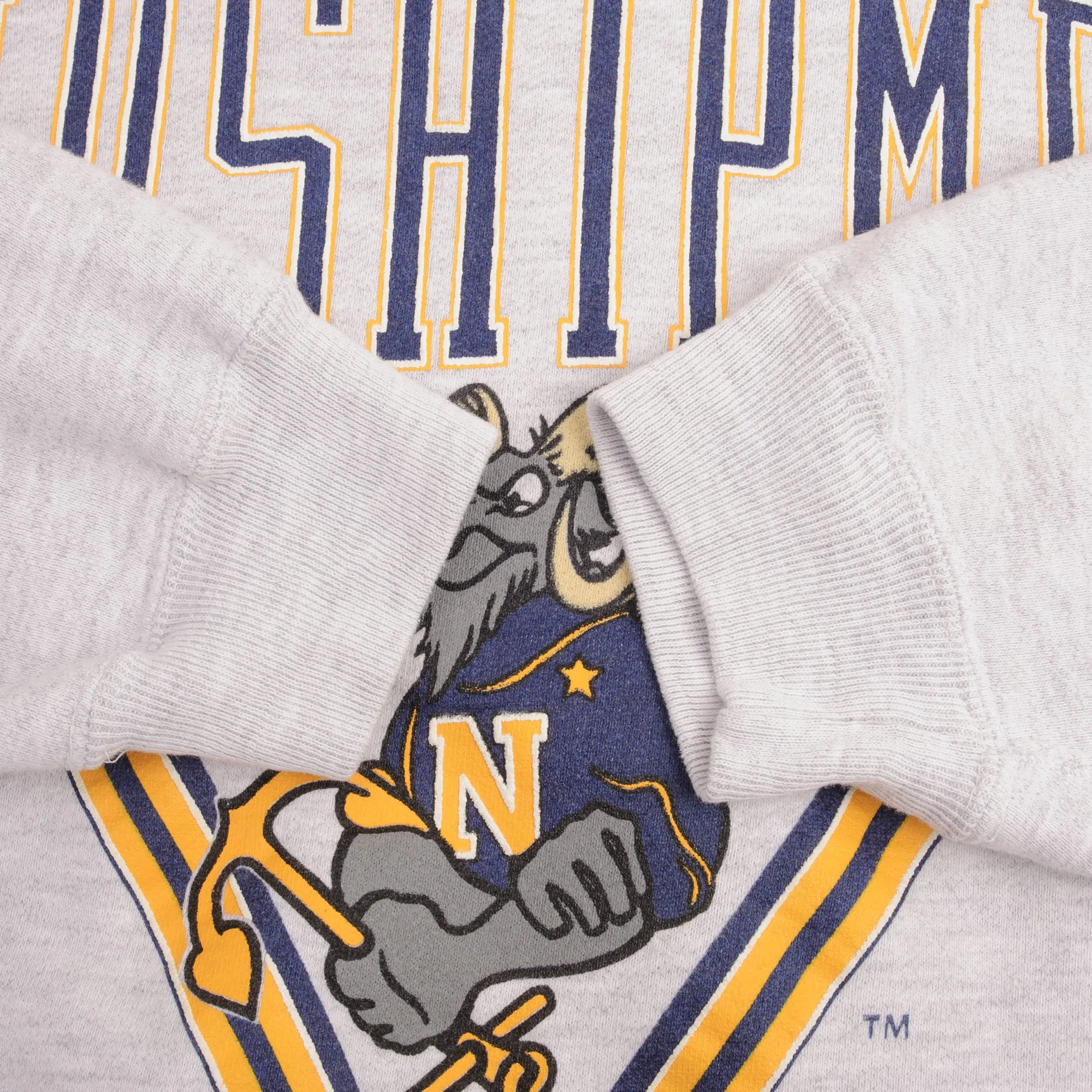 VINTAGE USN US NAVY MIDSHIPMEN HEAVYWEIGHT SWEATSHIRT 1990S SIZE XL