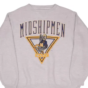 VINTAGE USN US NAVY MIDSHIPMEN HEAVYWEIGHT SWEATSHIRT 1990S SIZE XL