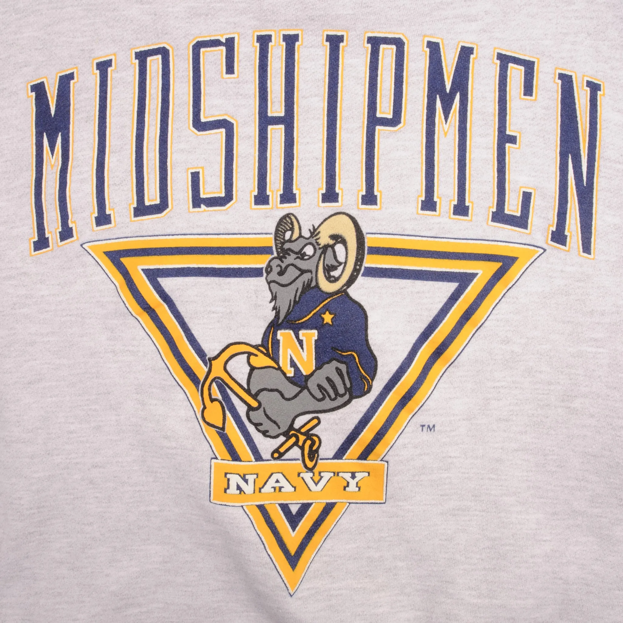 VINTAGE USN US NAVY MIDSHIPMEN HEAVYWEIGHT SWEATSHIRT 1990S SIZE XL