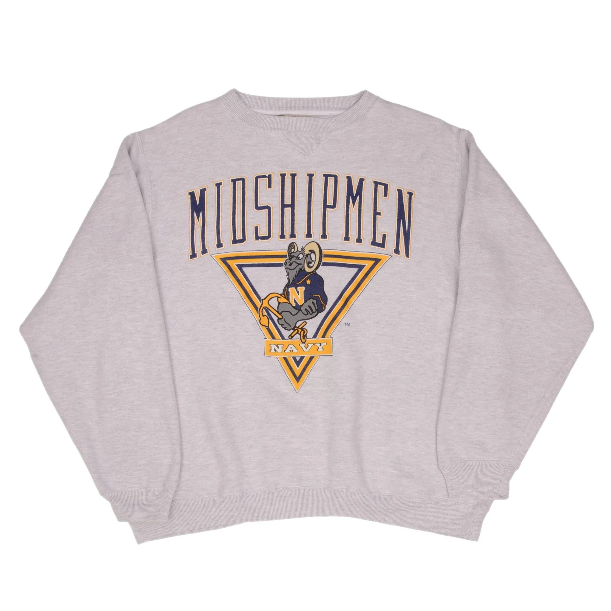 VINTAGE USN US NAVY MIDSHIPMEN HEAVYWEIGHT SWEATSHIRT 1990S SIZE XL