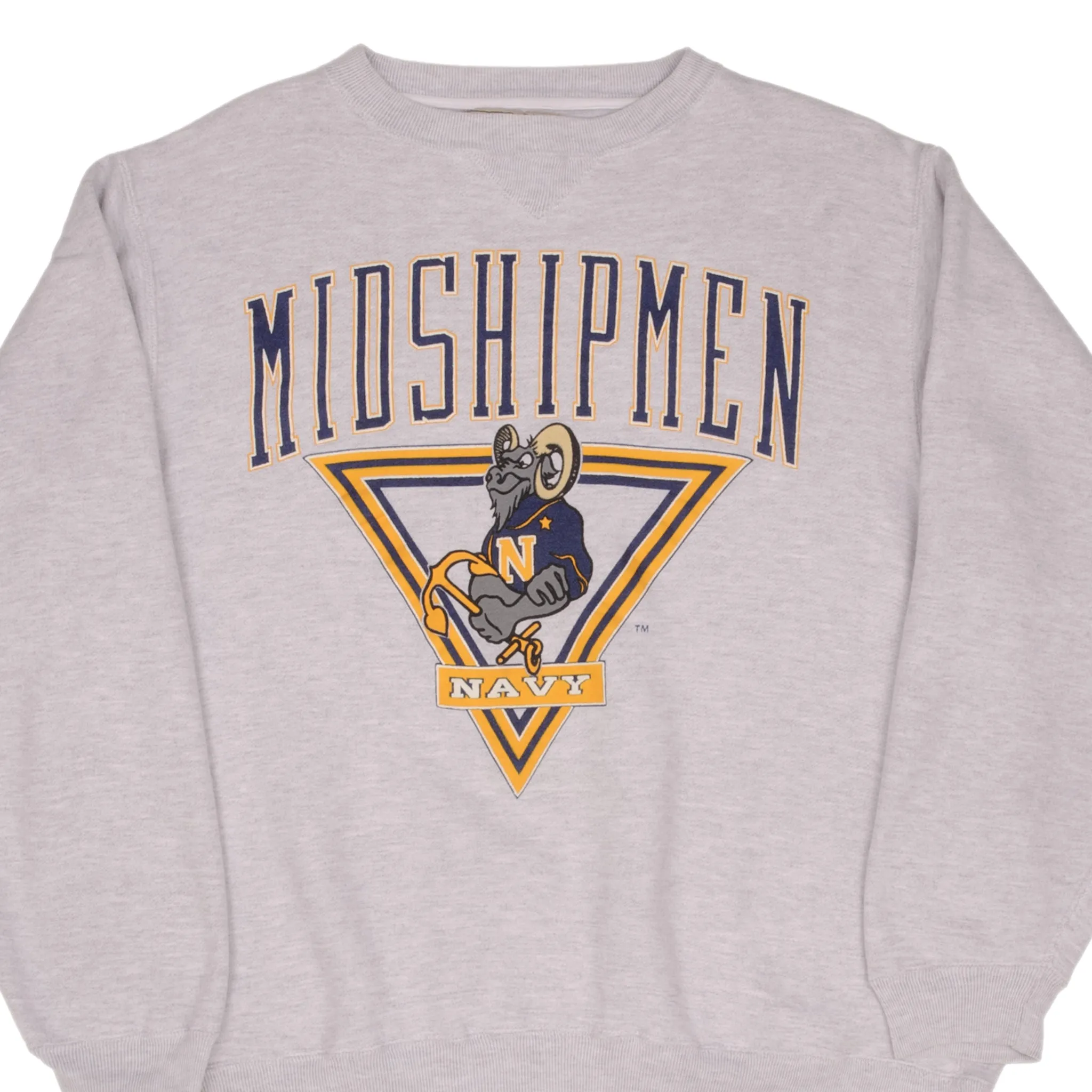 VINTAGE USN US NAVY MIDSHIPMEN HEAVYWEIGHT SWEATSHIRT 1990S SIZE XL