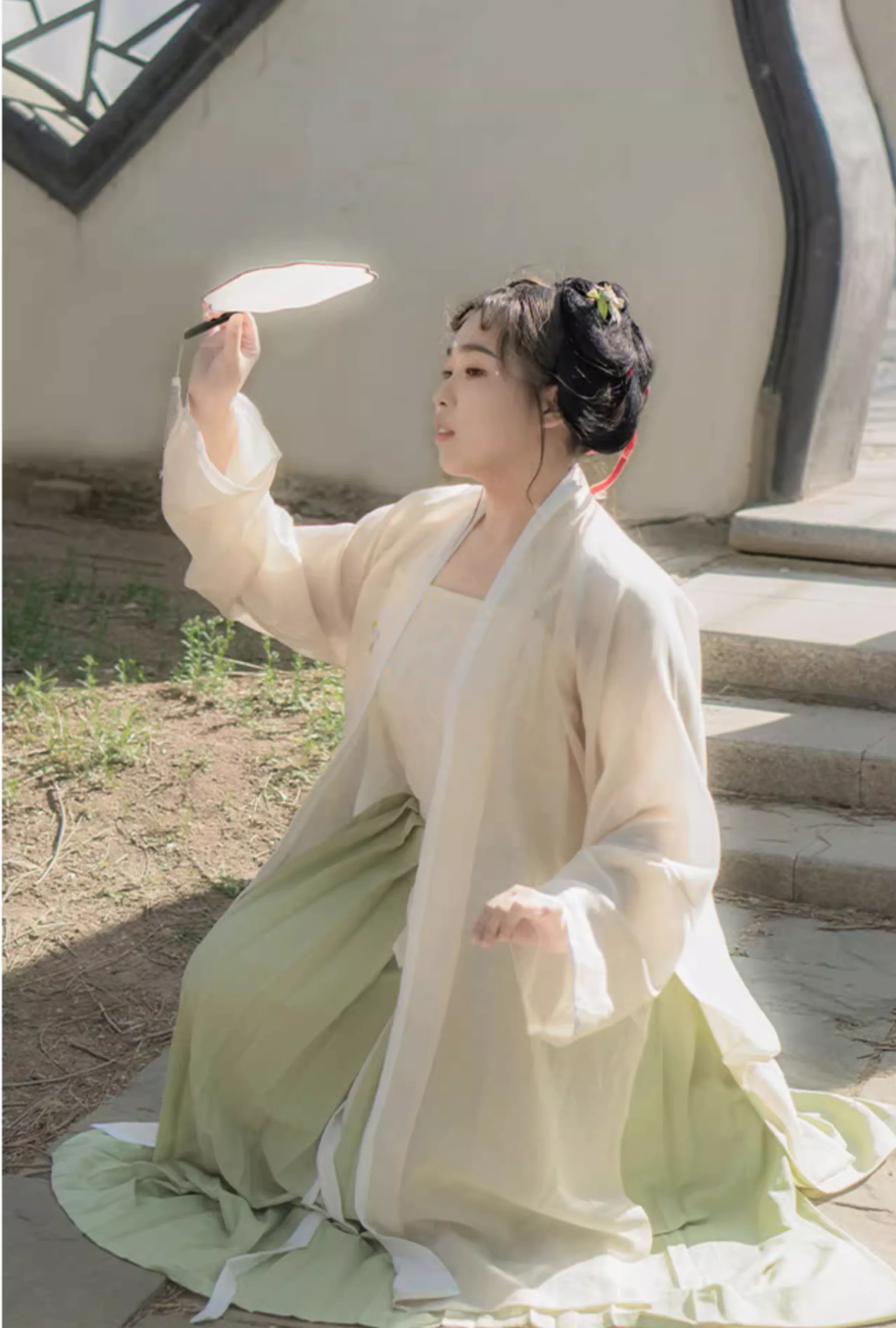 Xiao Chuju 小雏菊 Little Daisies Modernized Song Dynasty Plus Size Cotton Beizi Baidiequn Ruqun Set